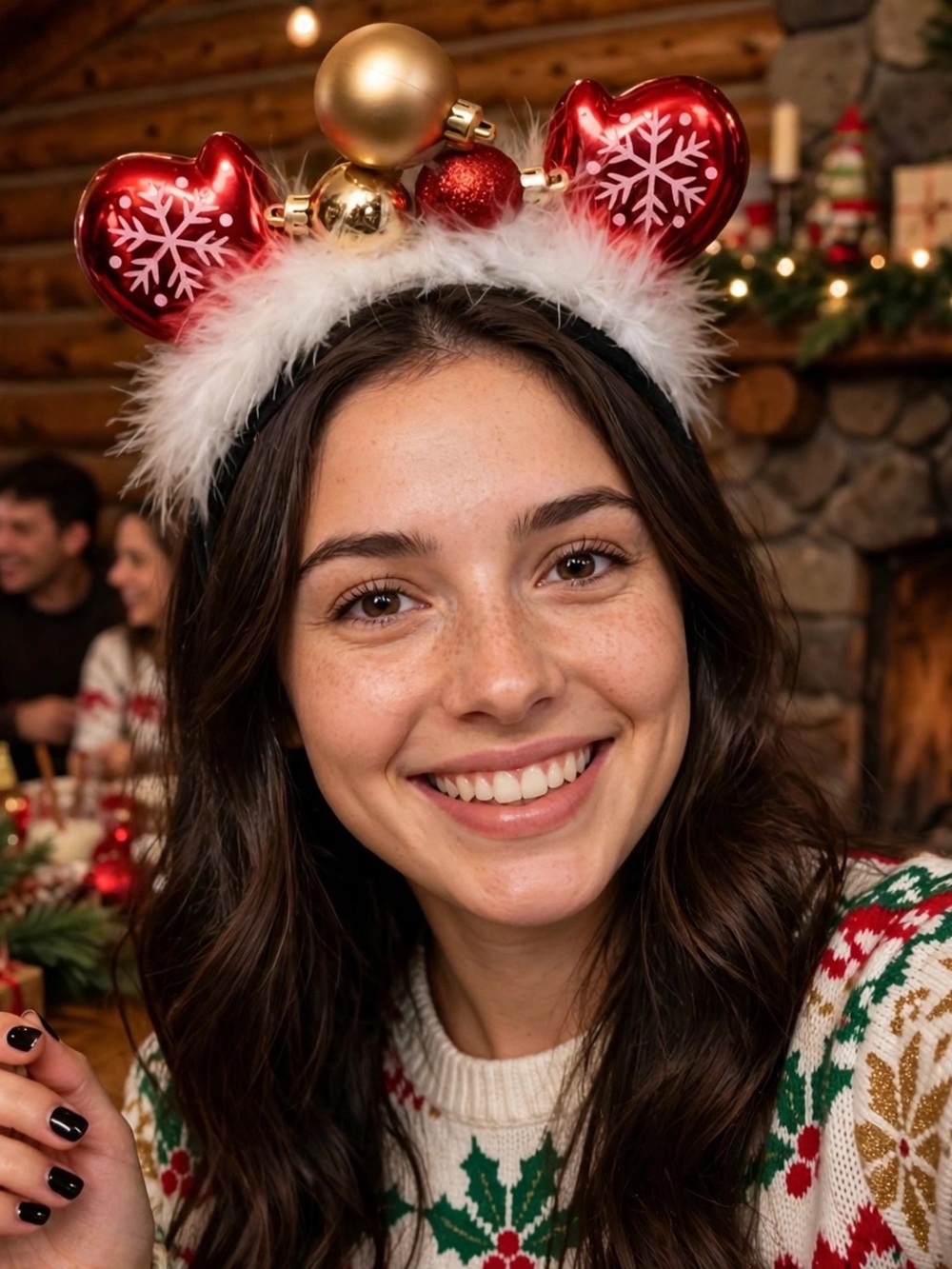 Christmas Headband, Ugly Sweater Party Headpiece, Holiday Party Hair Accessory